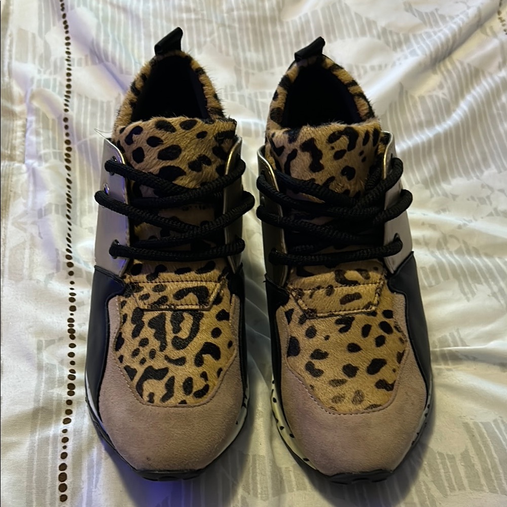 Steve Madden Leopard Print Sneakers